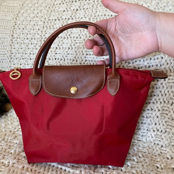 Longchamp Handbags - Longchamp Ruby Red Le Pliage Type S